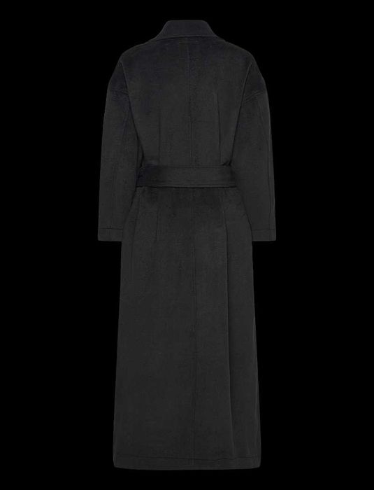 OBJECT OVERSIZE COAT , Черно дълго зимно палто,  100% вълна -  НОВО