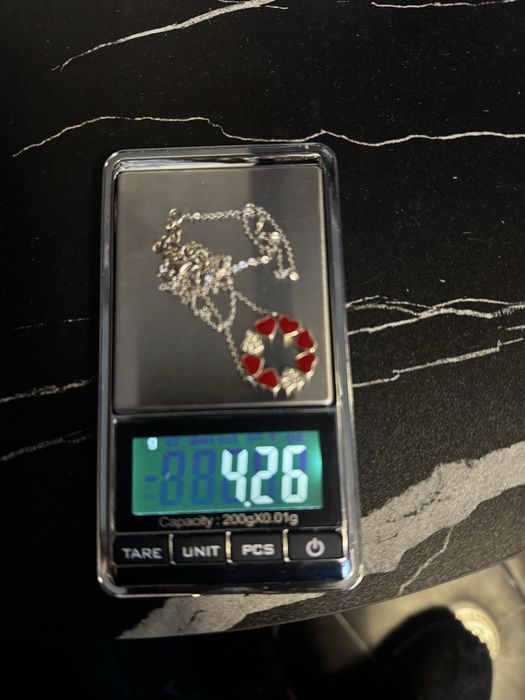 Сребърно колие Swan pearls/Гердан