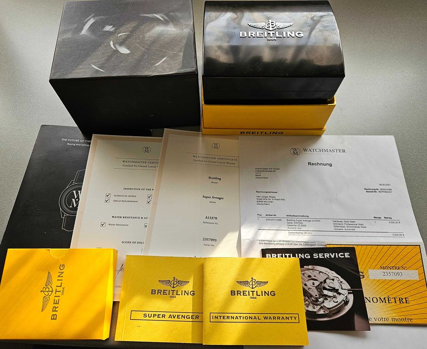 Breitling Super Avenger 48 Full Set