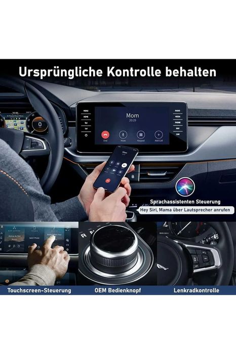 Adaptor Wireless CarPlay 2-in-1 conexiune rapida Bluetooth 5.0 compatibil 99% dintre masini Plug & Play