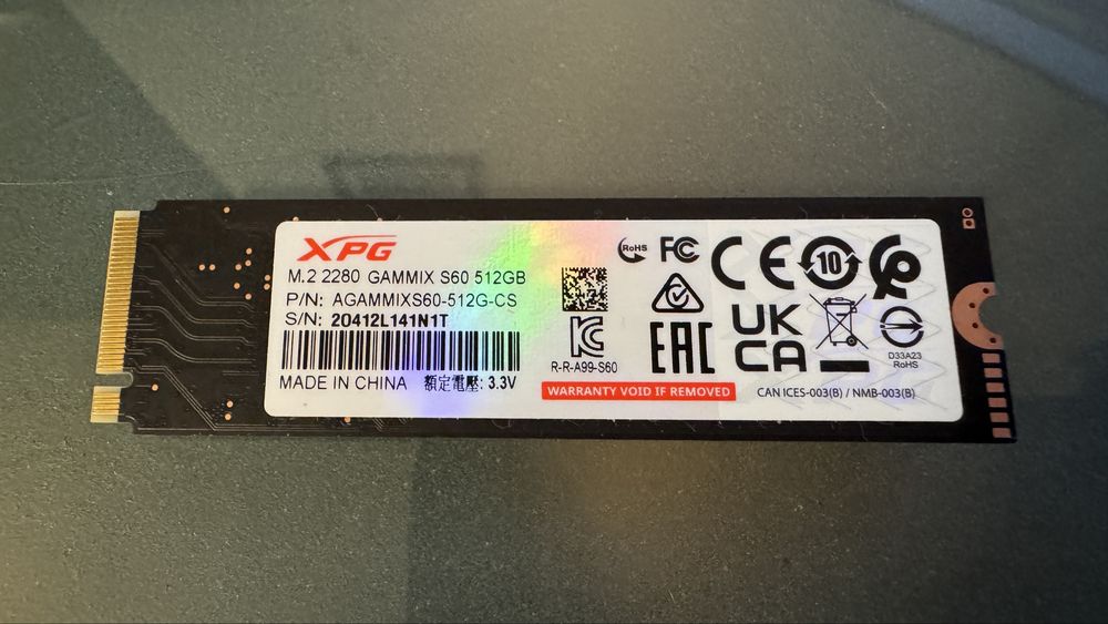 SSD Adata XPG Gammix S60 Blade 512GB, Gen4, M.2