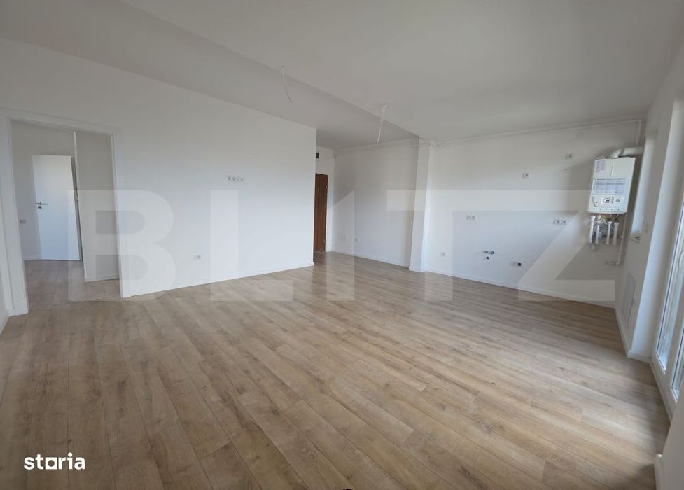 Apartament 3 camere, 62,65 mp, 2 bai, balcon 9,10 mp, finisaje premium