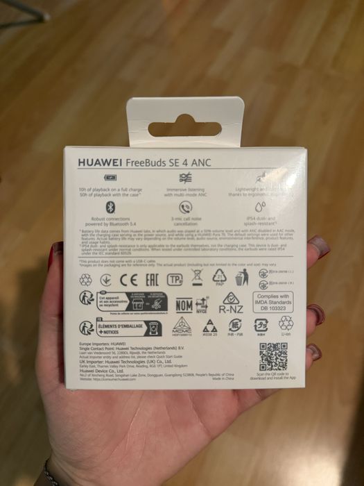 Безжични слушалки huawei freebuds se 4 anc