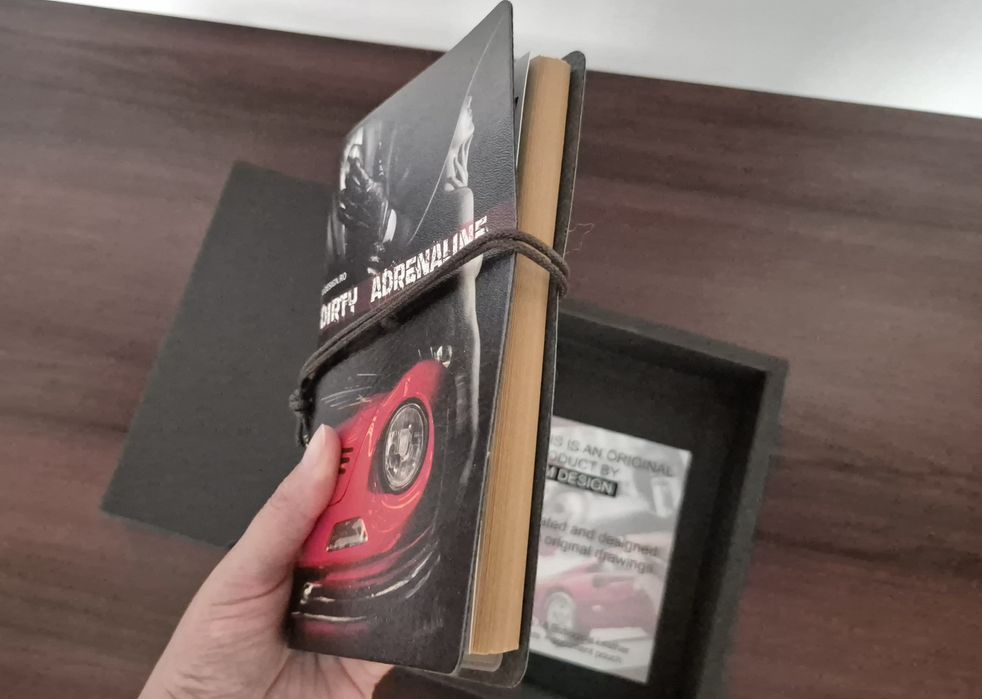 Agenda piele A6 Ferrari Dino binder personalizata