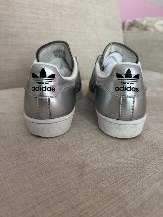 Дамски маратонки Adidas Superstar Silver Metallic/ Ftw White
