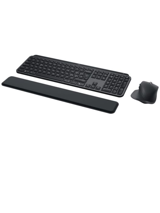 Kit tastatura si mouse Wireless LOGITECH MX KEYS S Combo, USB, Bluetooth, negru
