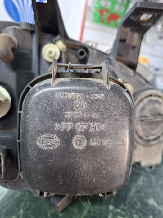 Фара левая w163 рестайлинг галогеновая