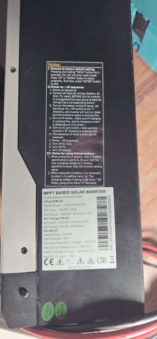 Ivertor 3200w la 24 v