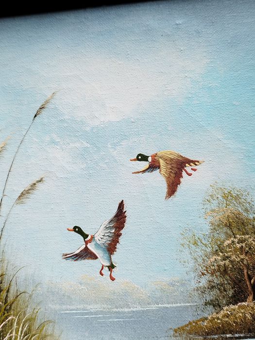 Винтидж холандска картина върху платно