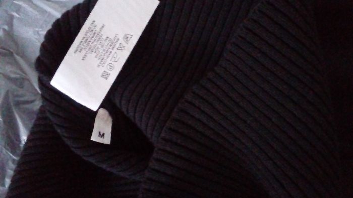 top / vesta, tricotat, Stefanel, nou, XS, bleumarin /gri inchis