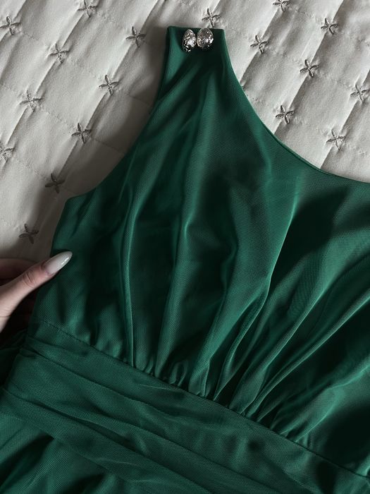 зелена рокля s,xs размер