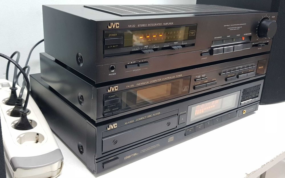 JVC AX-22 Amplificator Stereo și Tuner FX-33L Cutii Originale