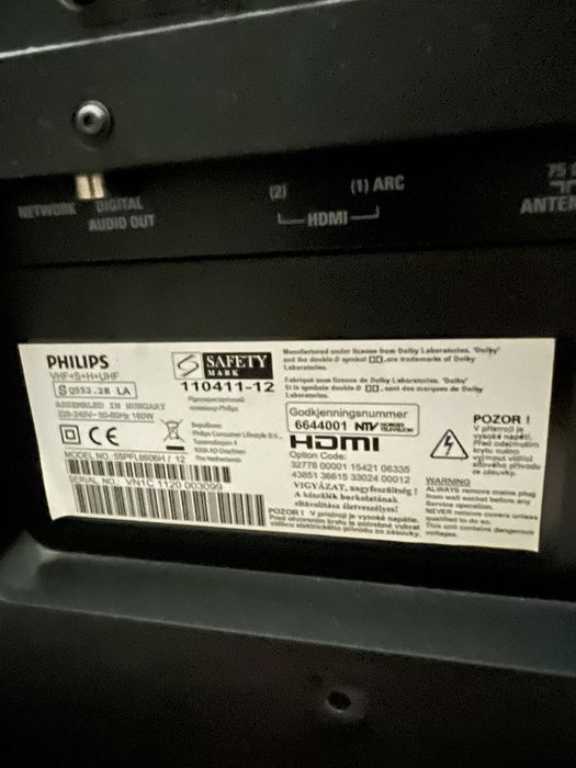 Продам рабочий телевизор PHILIPS 55диагональ