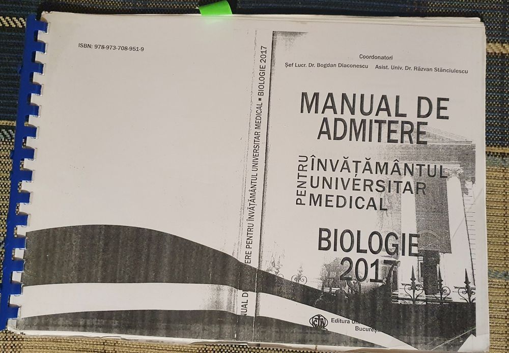 Cărți grile admitere biologie UMFCD