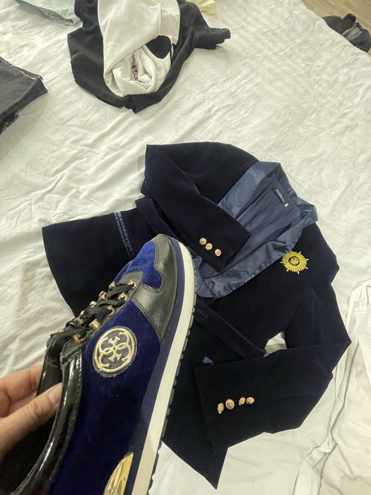 Велюровый пиджак balmain