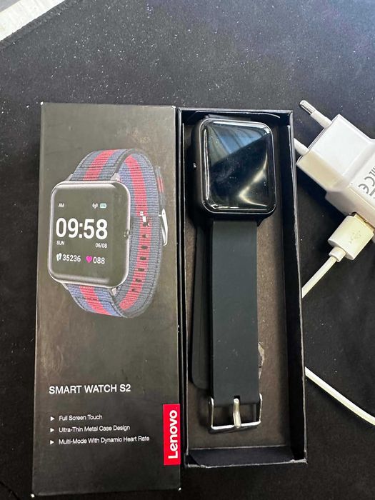 Смарт часовник Lenovo S2 Smart Watch Black