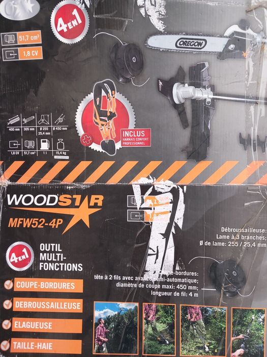 Motocoasă WOODSTAR MFW52-4P 4 în 1(Germania)