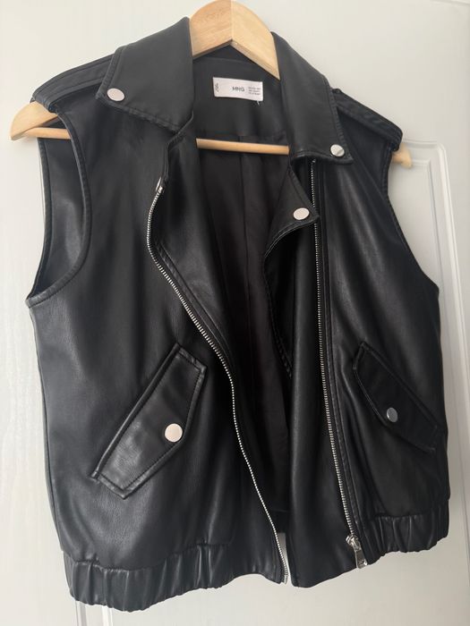 Кожен елек MANGO хс