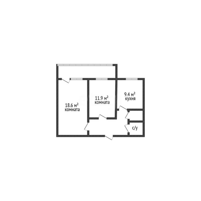 2-х ком 8 мкр 55 м2