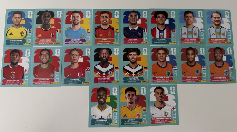 Stickere Panini FIFA World Cup 2026