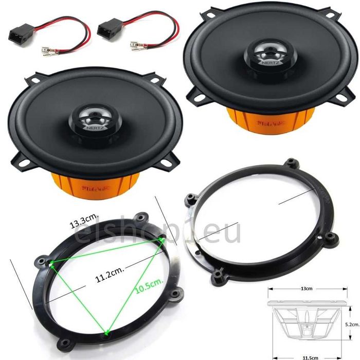 Комплекти авто говорители,фланци и кабели,HERTZ,KENWOOD,CL-БЮДЖЕТНИ