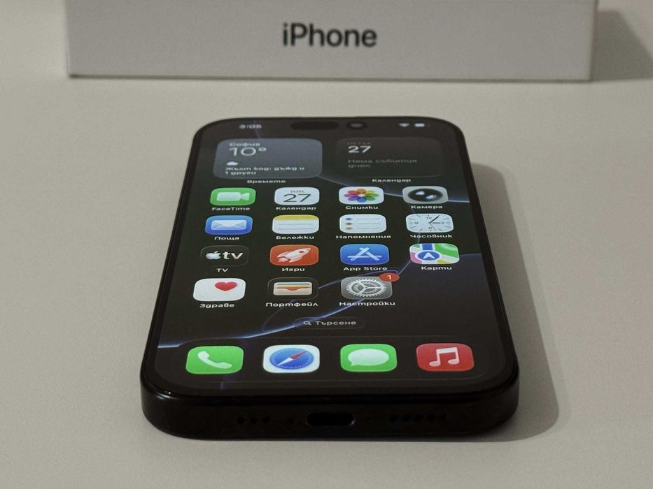 Бартер! iPhone 16 Pro Black Titanium (Черен) 90% Батерия.