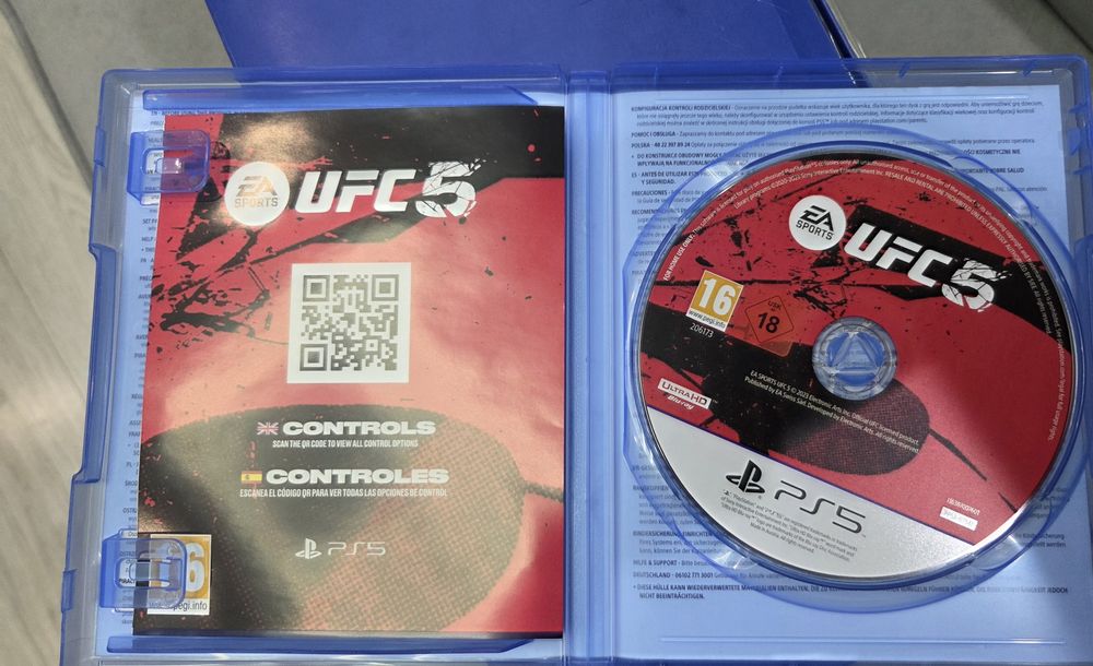 Диск игра UFC5 на пс5 сост нового