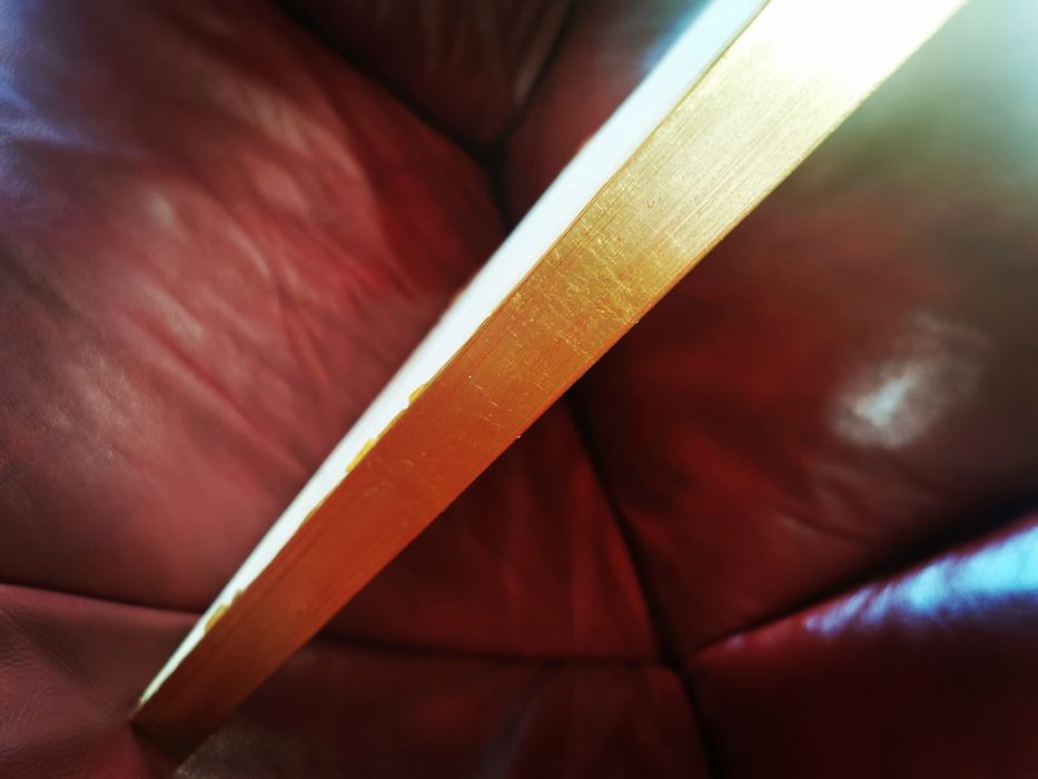 Картина масло пейзаж импресионизъм в рамка паспарту авторска подпис