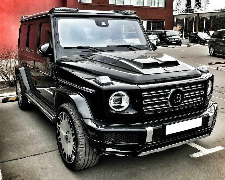 Спойлер със дневни светлини предна броня Mercedes G350 G400 G50