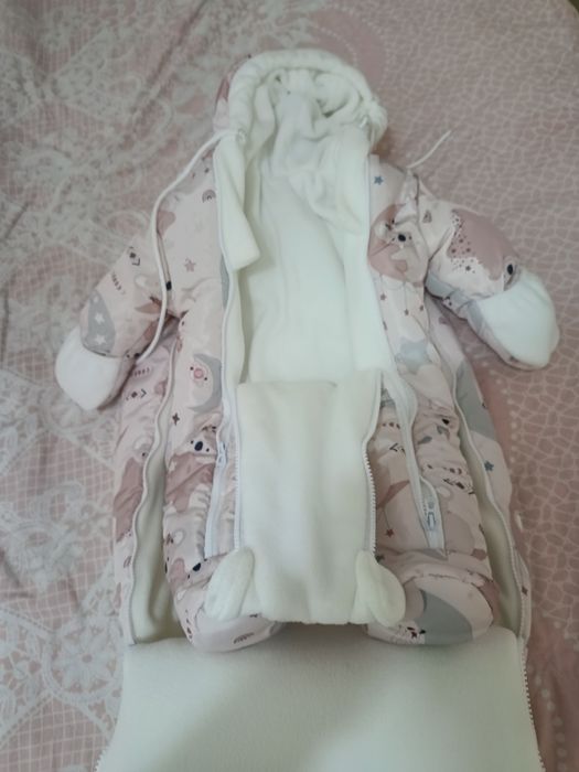 Для девочек зимний комбез конверт 2в 1