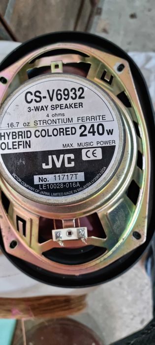 Авто говорители JVC CS-V6932 /240 вата , 4 ома