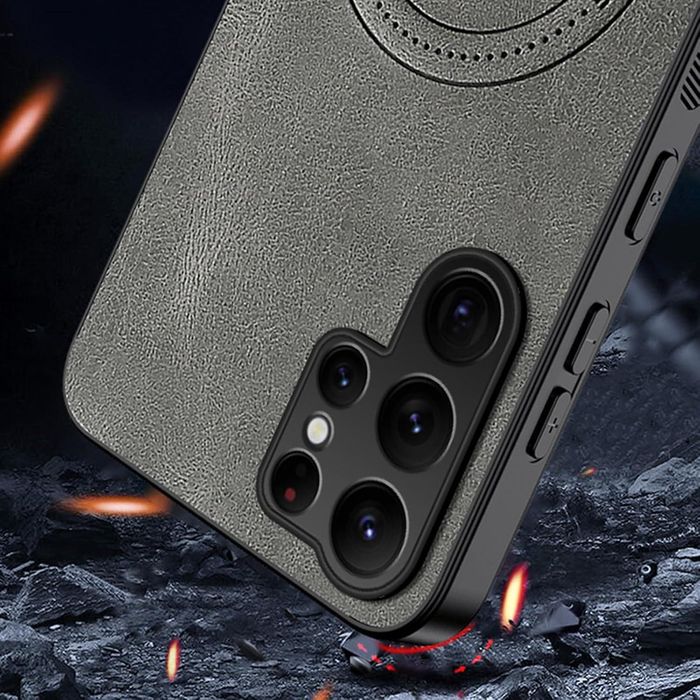 Стилен magsafe кейс за samsung galaxy s26 ultra - сив - със защита на