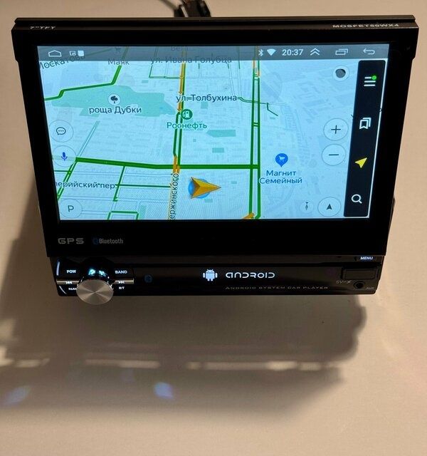 Автомагнитола 1 din 7505A-5712B с выдвижным экраном 4/64GB IPS DSP Car