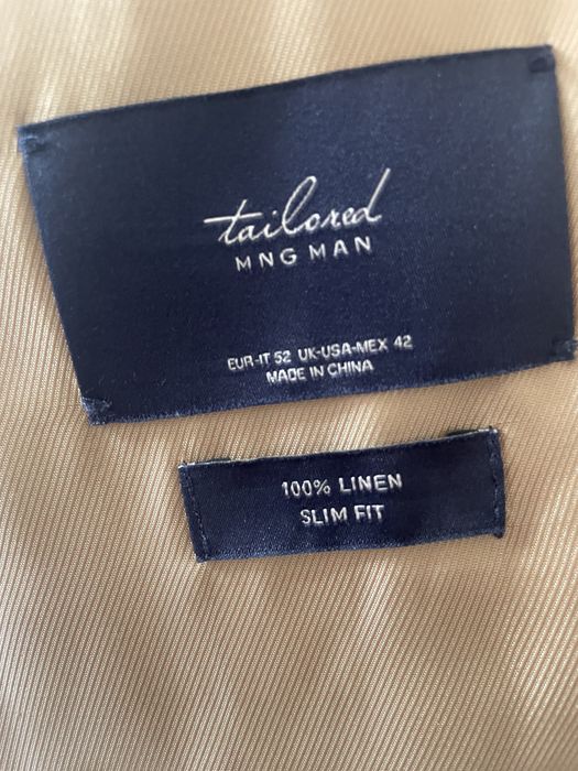 100% Ленено сако Slim Fit