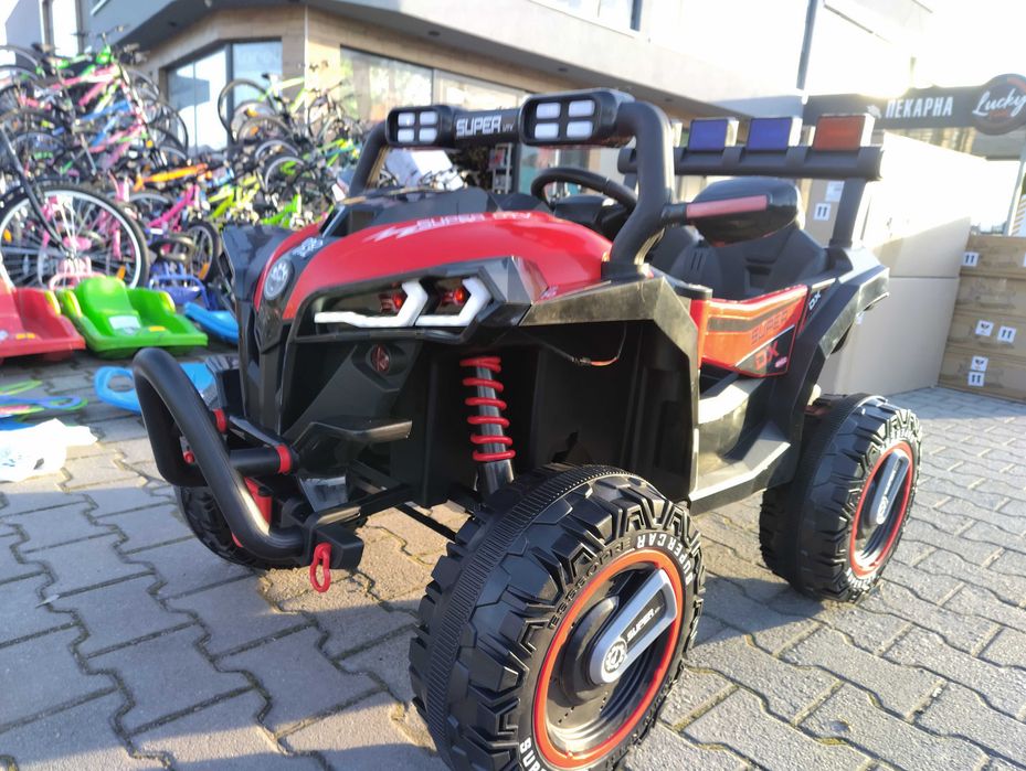 SAFARI двуместен акумулаторен джип BEAST 4x4 червен