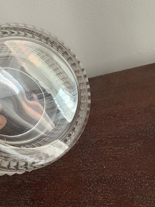 recipient bar frapieră Art Deco Peill & Putzler din cristal cu clește