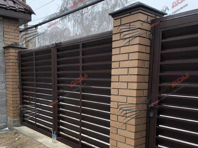 Забор жалюзи еврожалюзи