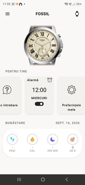 Vând ceas hybrid smart Fossil Q Grant