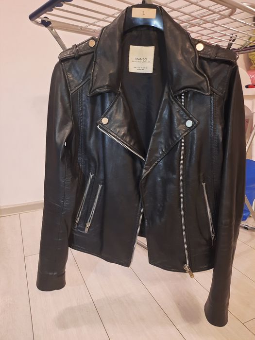 Geacă Biker Mango piele naturală S- stare perfectă