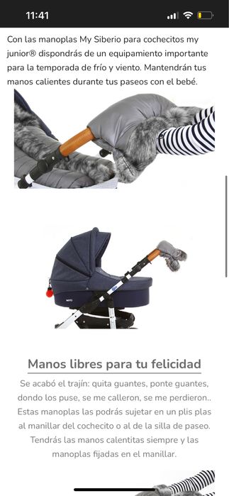 Manusi carucior cu blanita