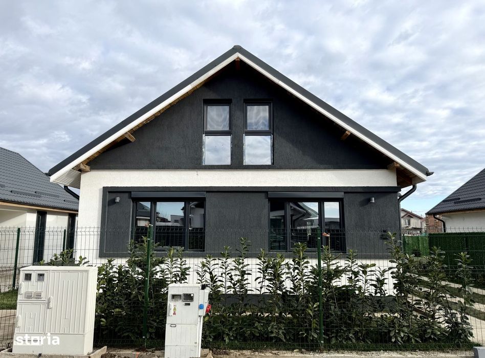 Casă nouă de vânzae în Berceni Ilfov - 4 camere, curte 410 mp