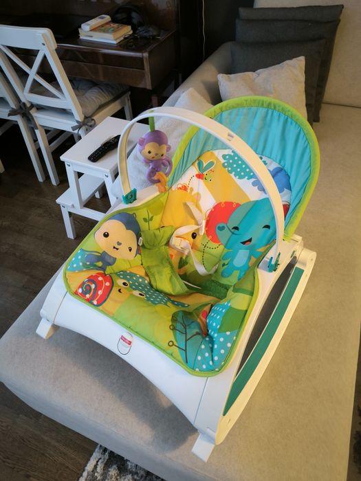 Fisher Price Преносим люлеещ се стол 3в1 ТРОПИЧЕСКА ГОРА
Прескачане 
П