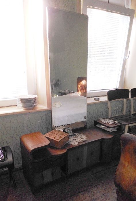 Старинен спален комплект, масив орех