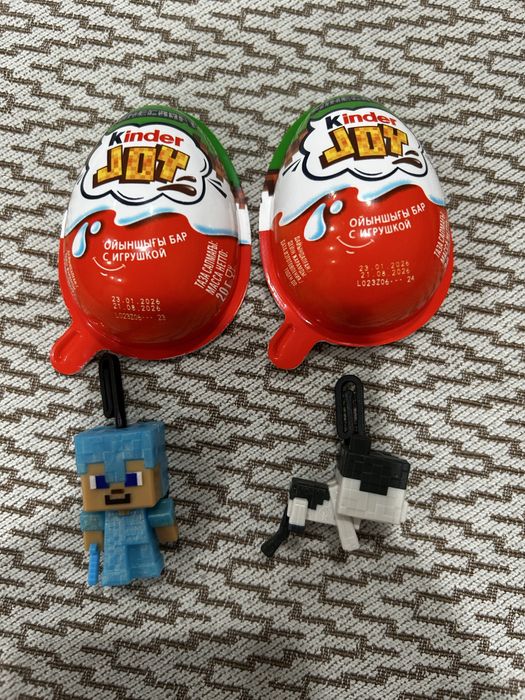 Игрушки из киндер майнкрафт