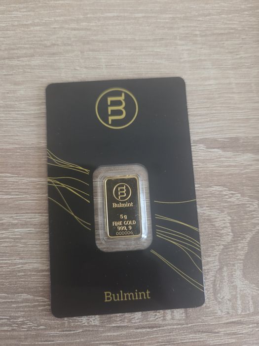 Златни кюлчета Bulmint 5 г и 10 г – 999.9 инвестиционно злато