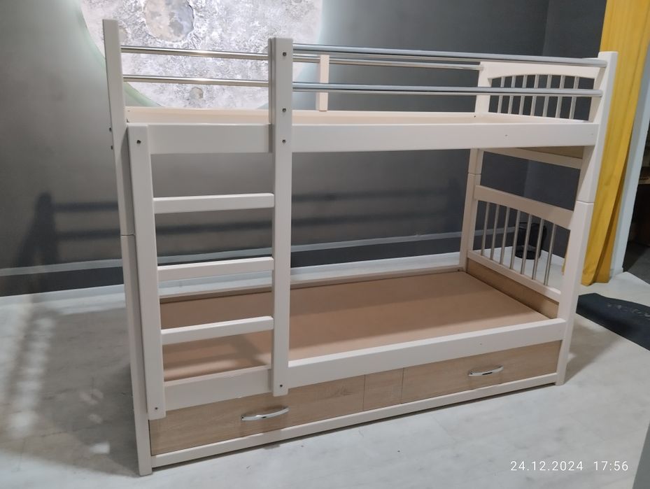 Детский двухъярусный кровать из дерево
