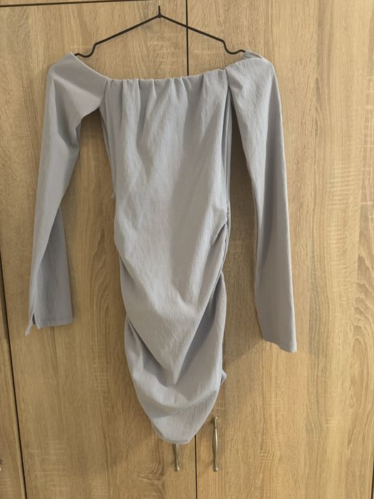 Синя къса дамска рокля