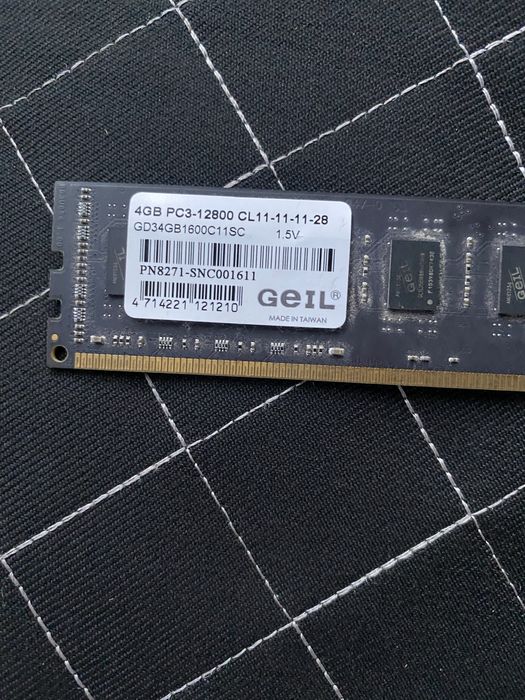 Продам озу geil 4gb pc3 1280