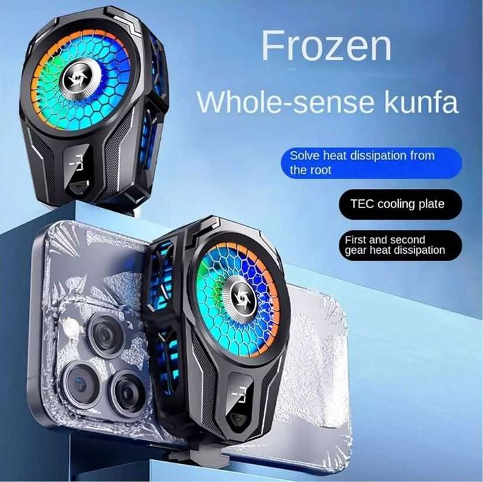 Cooler Gamepad Portabil pentru Telefon,Doua Ventilatoare,Racire Rapida