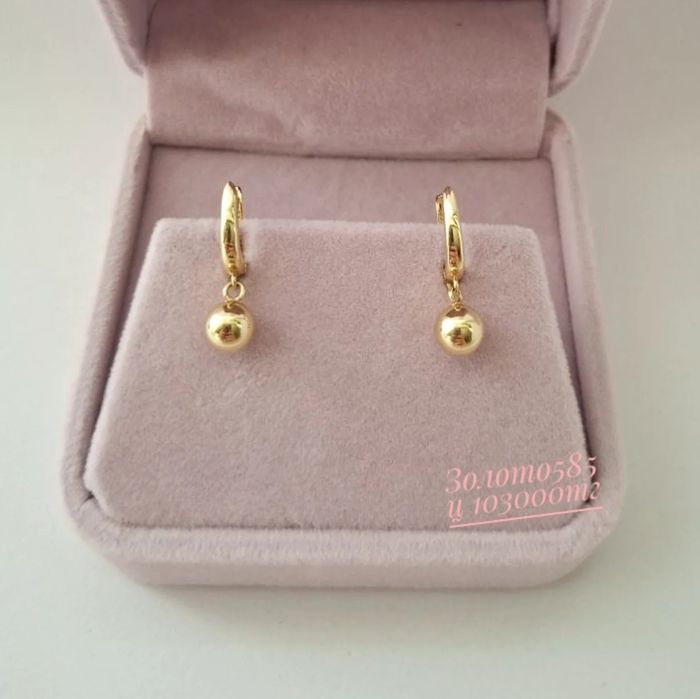 Золото 585 серьги